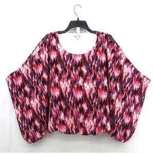 The Pioneer Woman Top Size L Purple Faded Elastic Hem Lined Tank Top Blouse